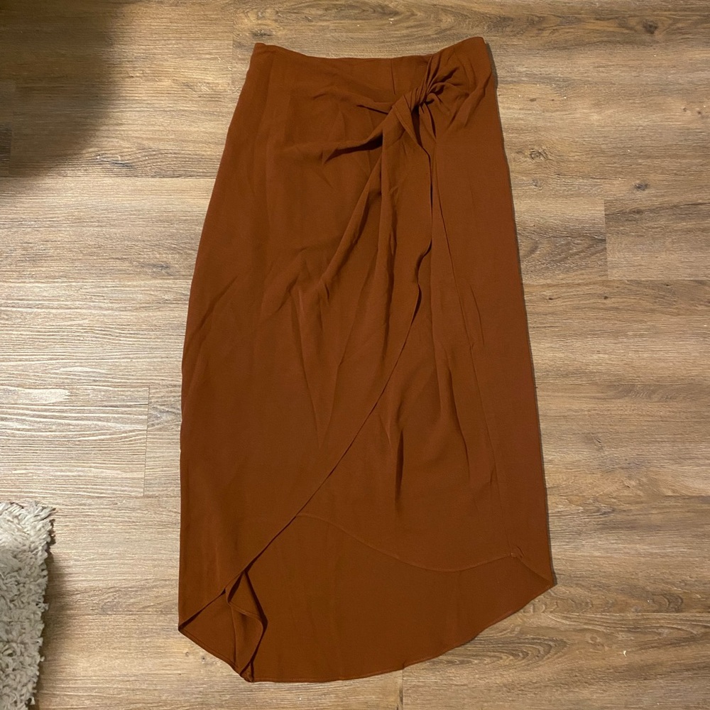 SHEIN Midi Wrap Skirt